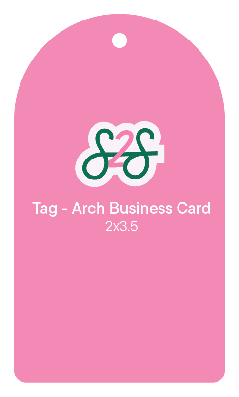 Arch Business Card - Tag - Portrait
