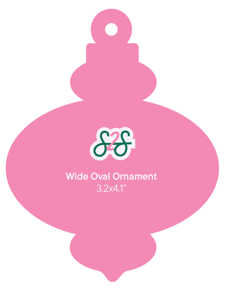 Ornament Wide Oval