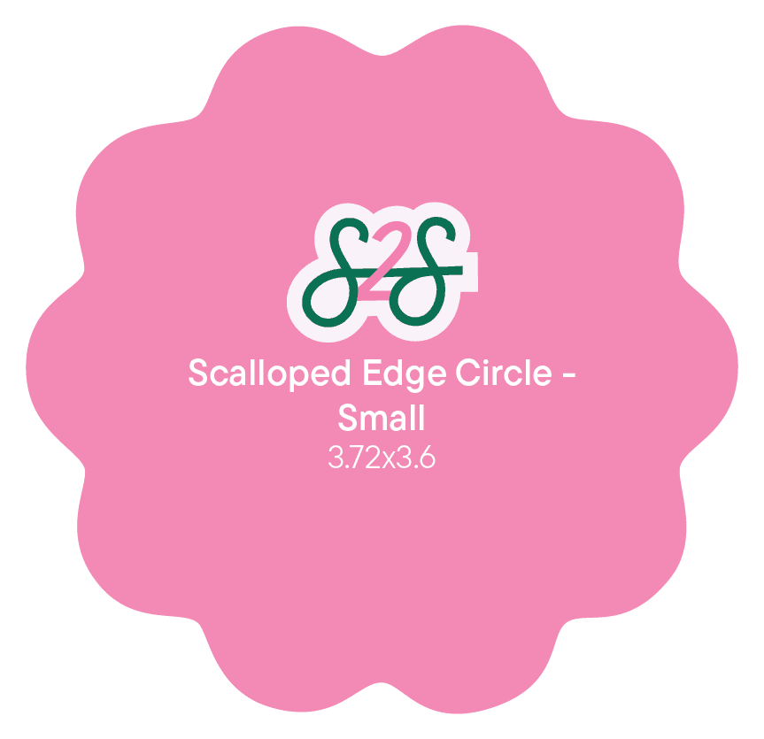 3.7in Scallop Circle
