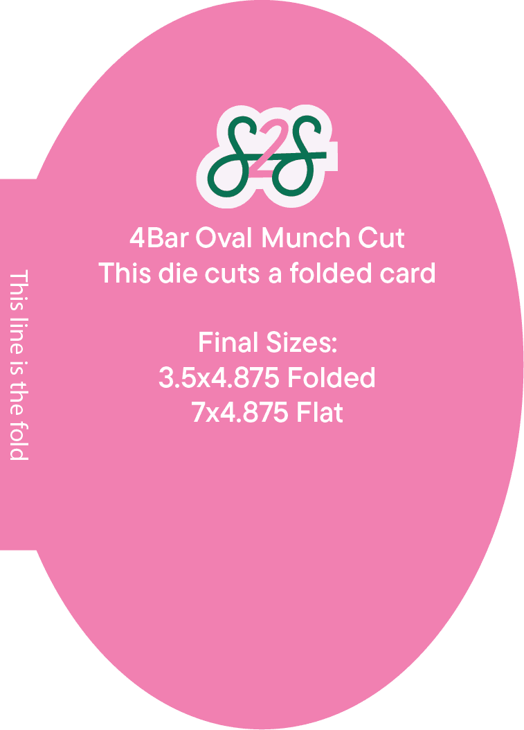 4Bar Oval - Folded Munch Cut