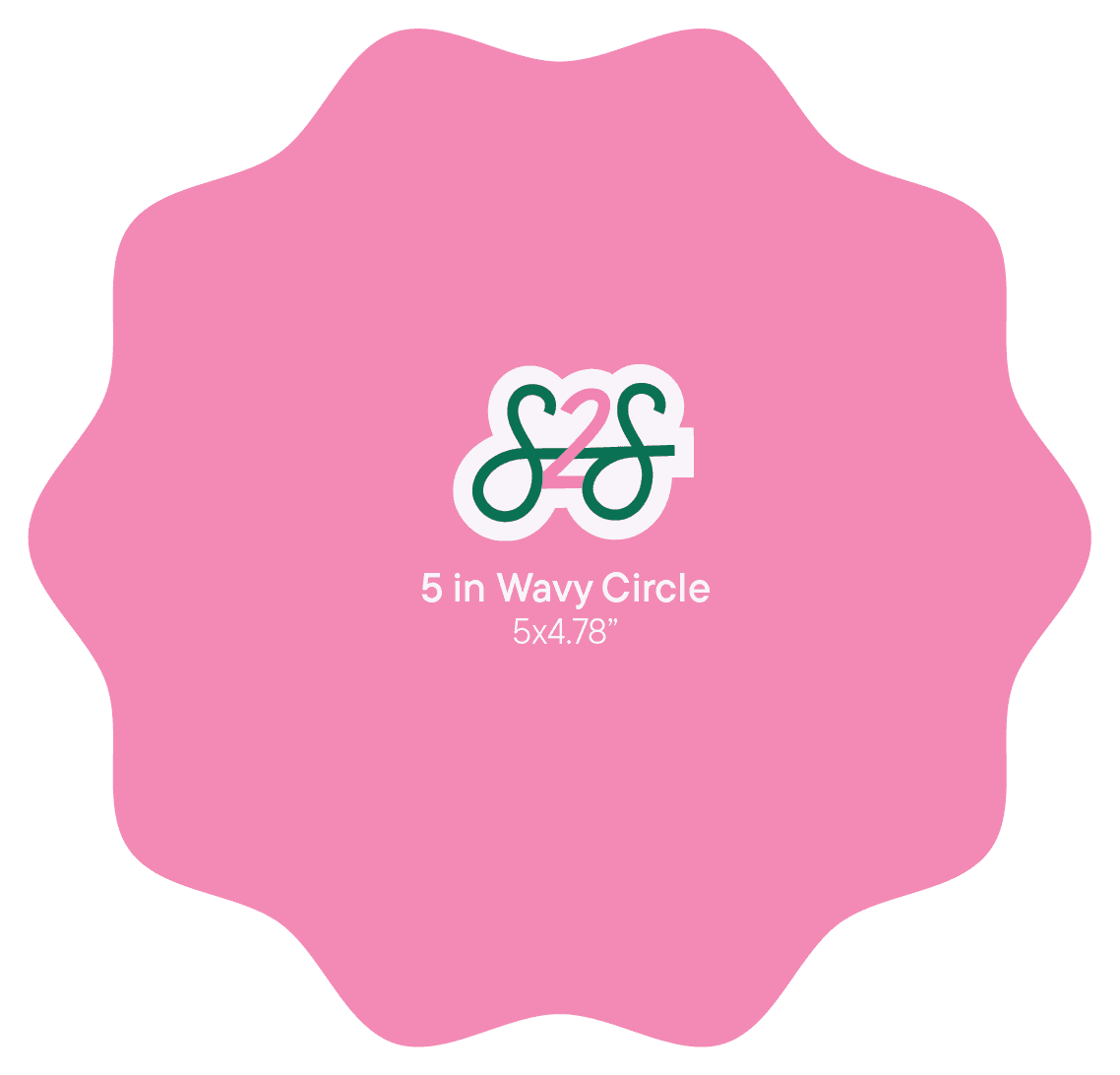 5in Circle - Wavy