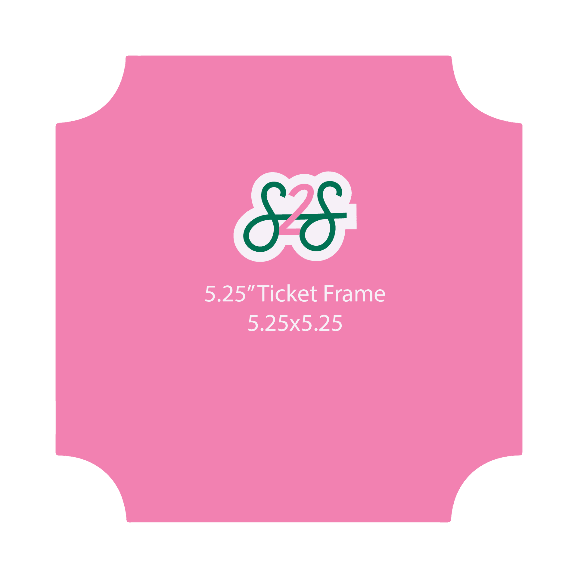 5.25” SQ Ticket Frame