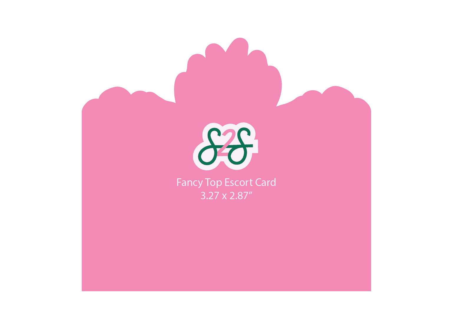 Fancy Top Escort Card