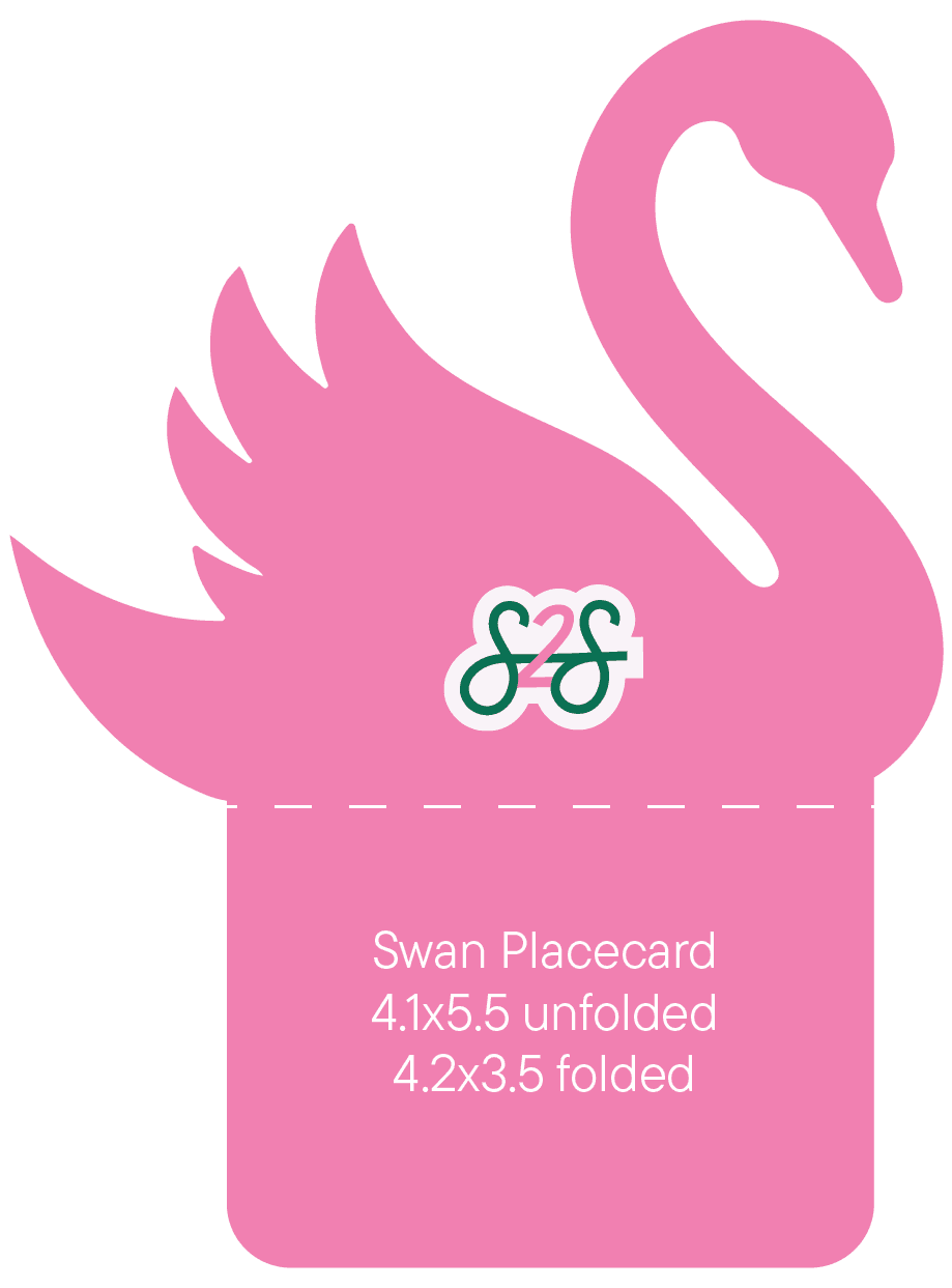 Swan Place Card